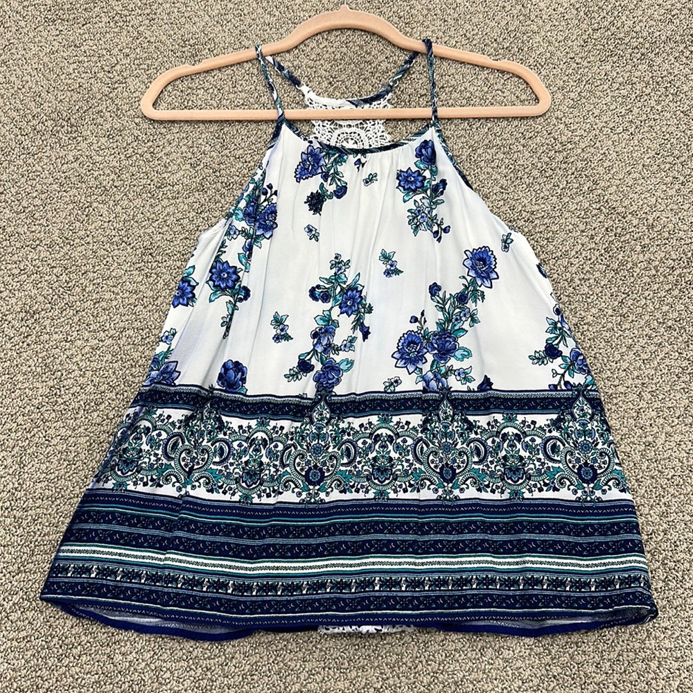 Blue Rain - size small. Women’s tank top.